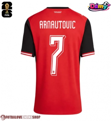 Rakousko Marko Arnautovic #7 Domácí Dres pro Dámy MS 2026 Krátkým Rukávem